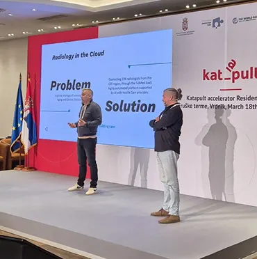 Telmed presenting “Radiology in the Cloud” at the Katapult accelerator